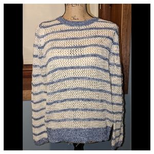 Blue & white xhilaration sweater size large
